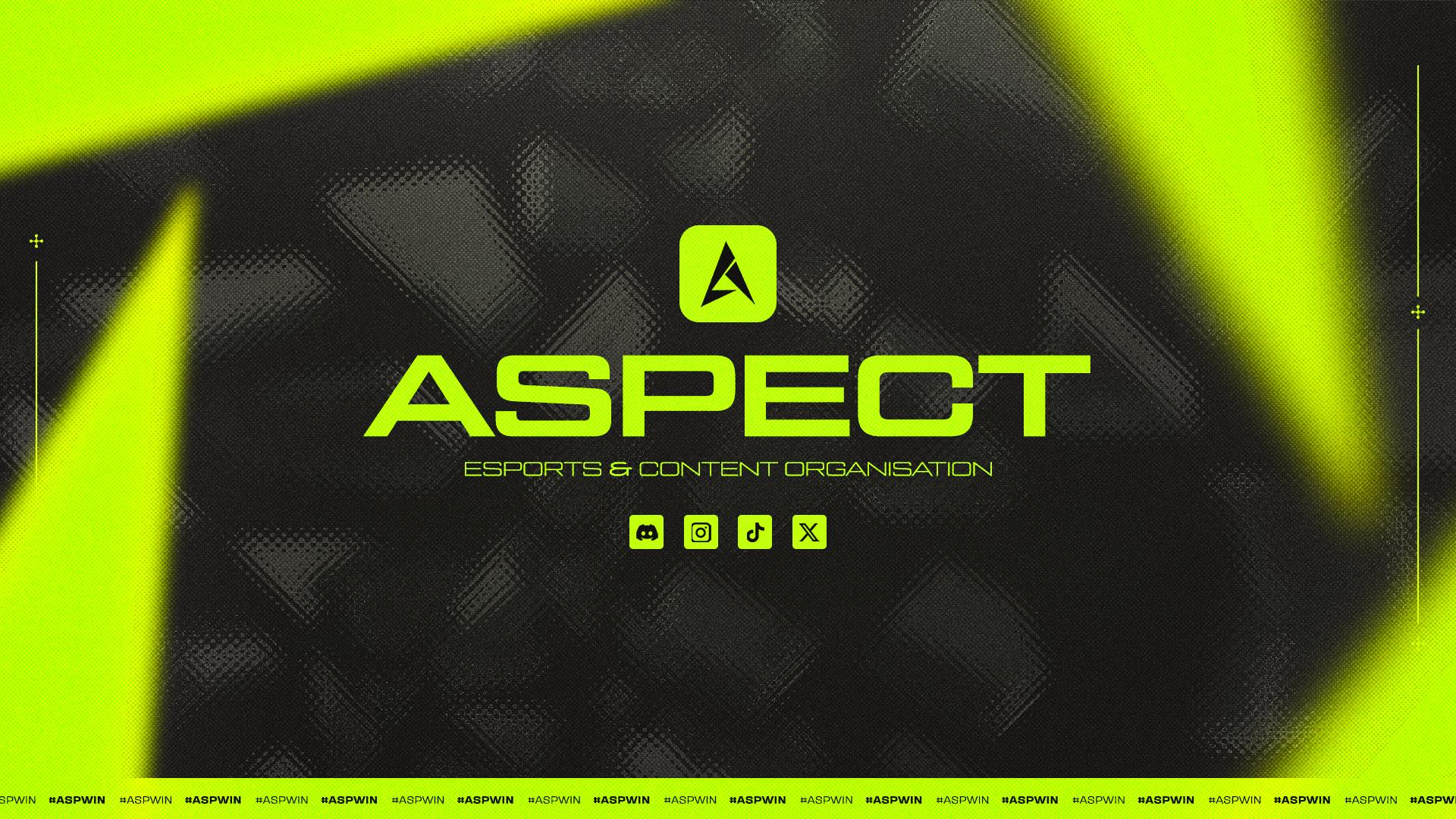 Discovery splash banner for Aspect Esports Discord server