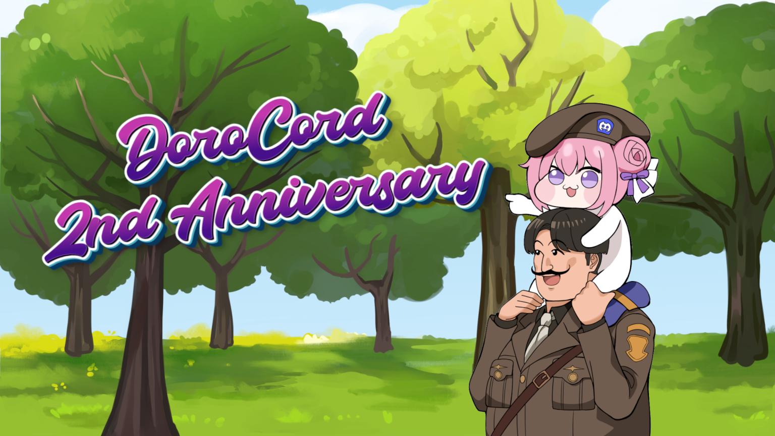 Discovery splash banner for DoroCord - 2nd Anniversary Edition Discord server