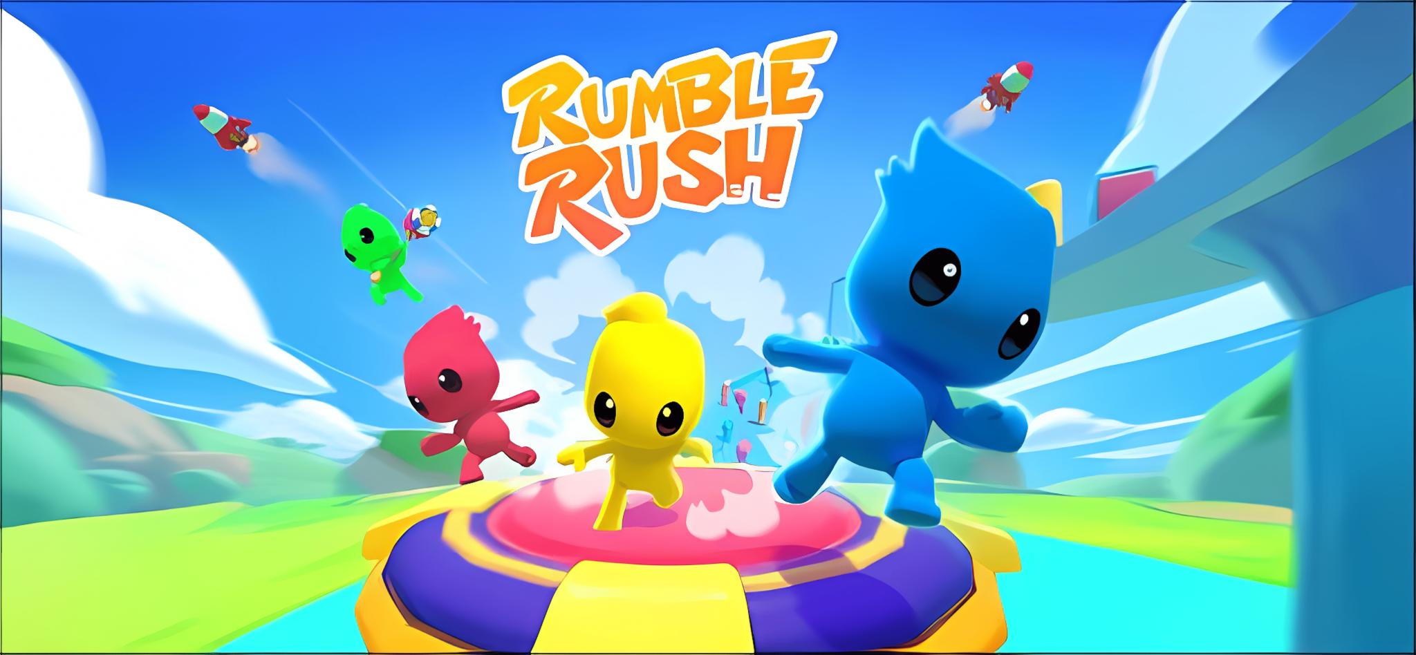 Discovery splash banner for Rumble Rush Discord server