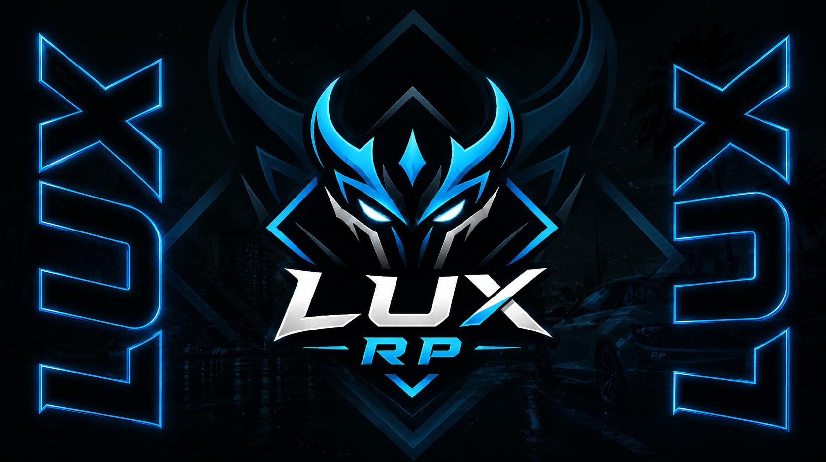 Discovery splash banner for LUX RP # 7.5K Discord server