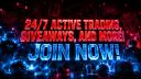 Discovery splash banner for Blox Fruits Trading Server | Stock & Values Discord server