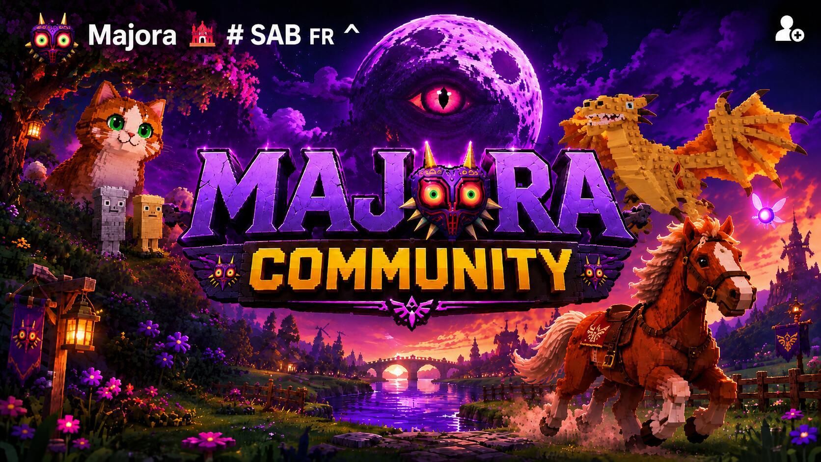 Discovery splash banner for Majora🌑 #SAB 🇫🇷 Discord server