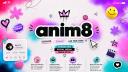 Discovery splash banner for anim8 - animate your world Discord server