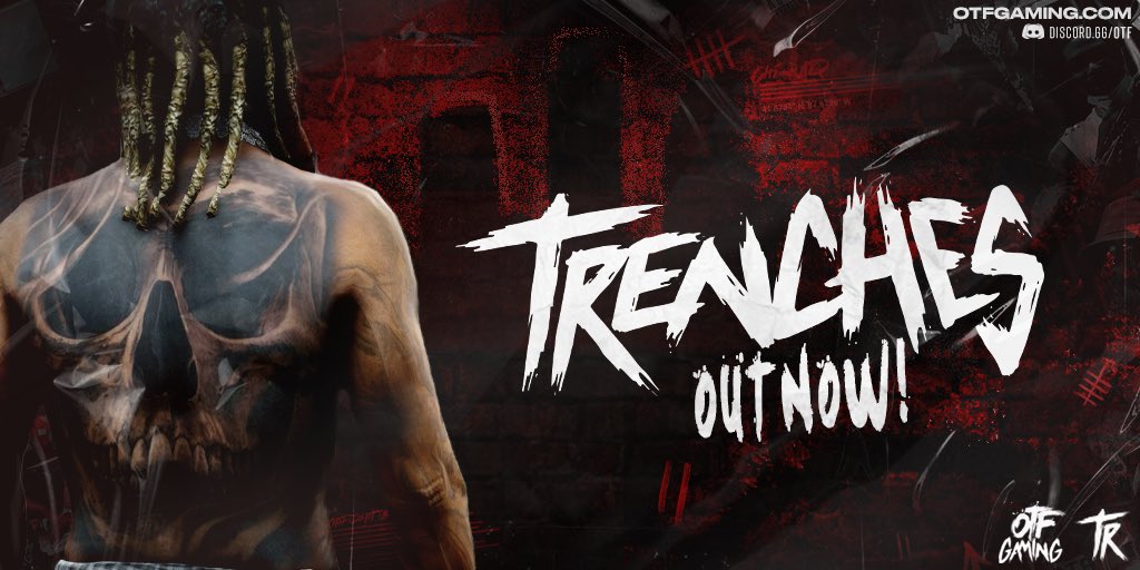 Discovery splash banner for TRENCHES Discord server
