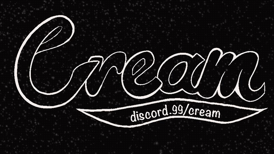 Discovery splash banner for /Cream Social • Giveaway • Emotes • Fun • Nitro • Gaming Discord server